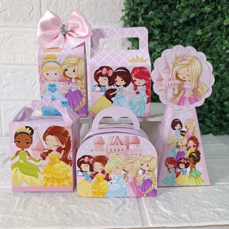 KIT CAIXAS PERSONALIZADAS PRINCESAS DISNEY BABY/ MESVERSARIO/ ANIVERSÁRIO/ LEMBRANCINHAS INFANTIL