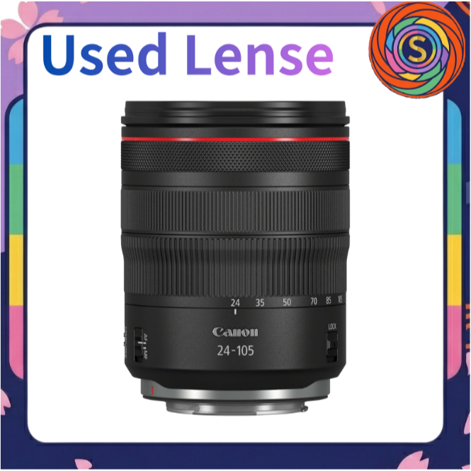 【Secondhand】Canon RF 24-105mm F4L IS USM Standard Zoom Lens Black RF-mount Full Frame Mirrorless EOS R used pre-loved