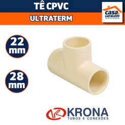 Te Cpvc Ultraterm Krona Conexão Hidráulica Água Quente