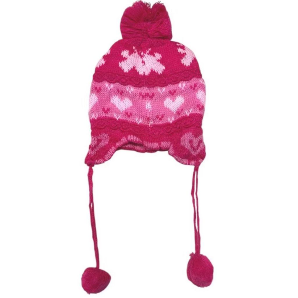 Touca Infantil Peruana Rosa Menina 1-5 anos