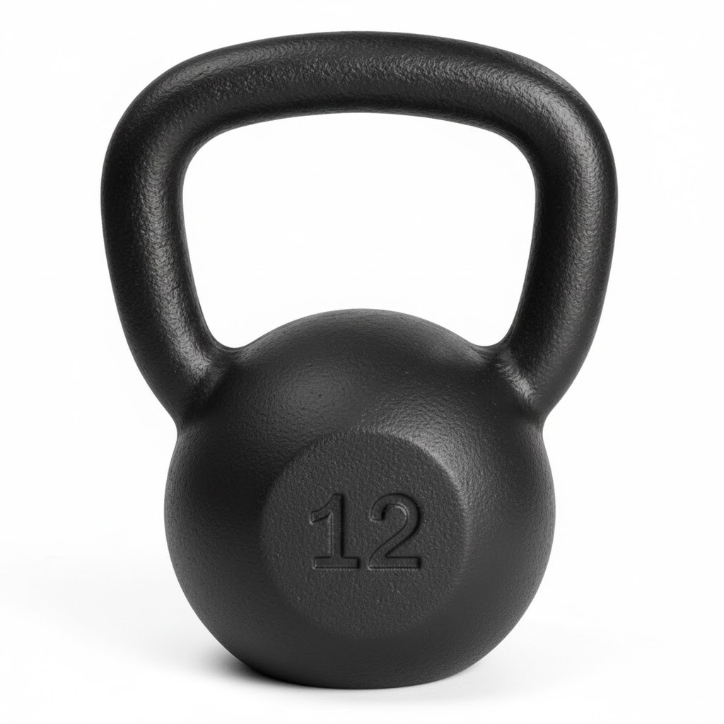 KETTLEBELL PESO 12KG MUSCULAÇÃO ACADEMIA FITNESS TREINO CASA FUNCIONAL CROSSFIT RESISTENTE PROFISSIONAL GYM