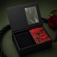 Porta-Joias Preto Luxuoso Dia dos Namorados Ane Silva