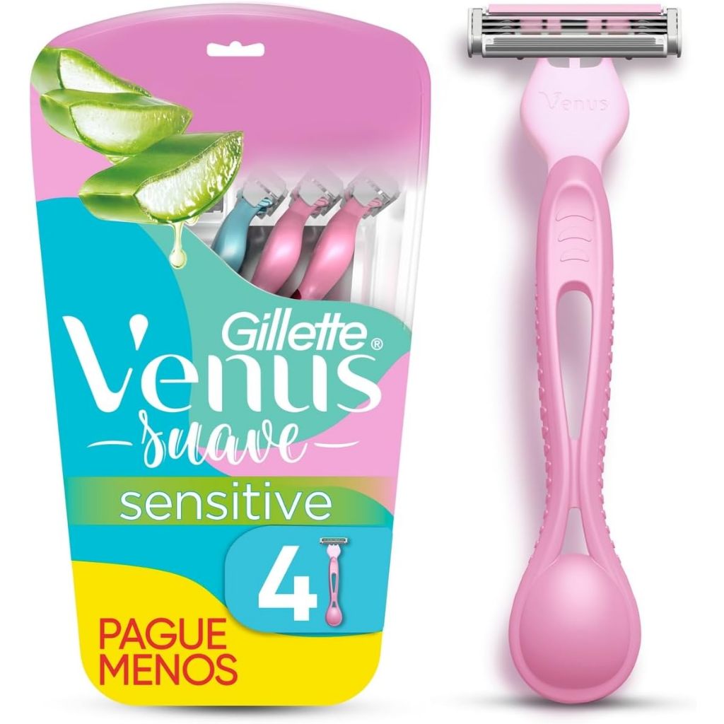 Gillette Venus 4 aparelhos Sensitive De Depilação Descartaveis