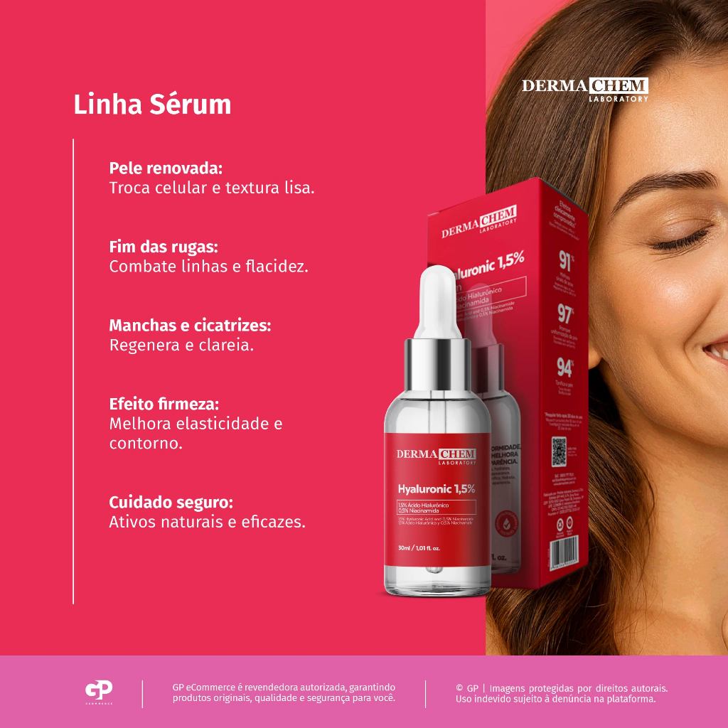 Kit 2 Sérum Ácido Hialurônico 1,5% 30ml Dermachem · foto 2