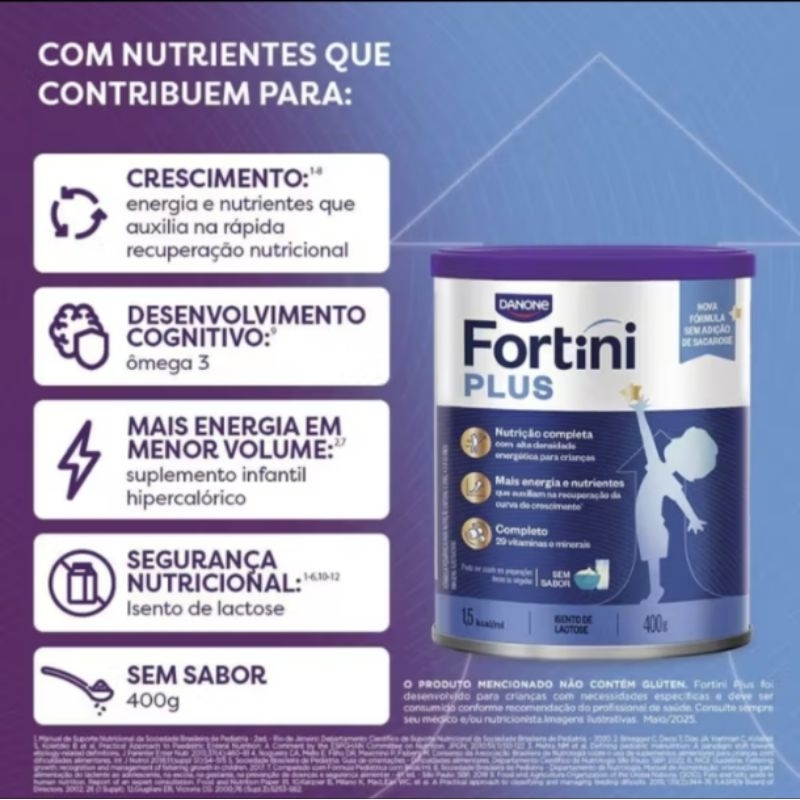 leite fortini plus sem sabor da Danone validade 7/27
