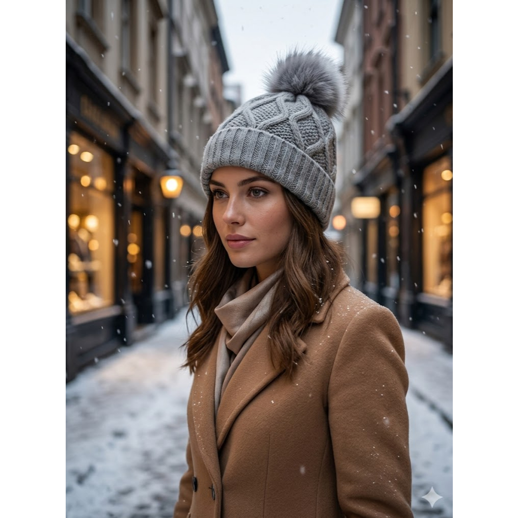 Touca Gorro Pom Pom Unissex Forrada Premium Inverno Outono Lã Macia Quentinha Adulto Juvenil Moda Fashion
