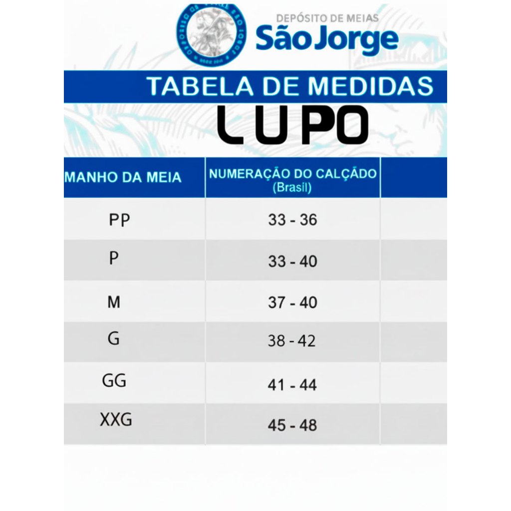 Kit 6 Pares de Meias Cano Médio Lupo Algodão Ref 4200-088