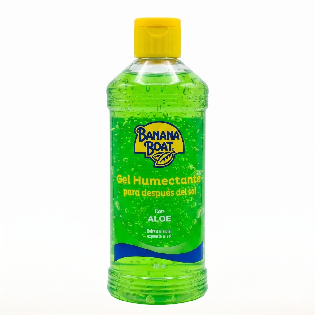 Aloe Vera Banana Boat Gel Pós Sol Alivia Queimaduras do Sol Loção Hidratante 473g