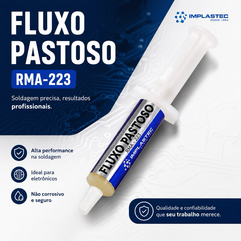 Fluxo Pasta Pastoso Rma 223 10g Seringa Fluxo De Solda Bga