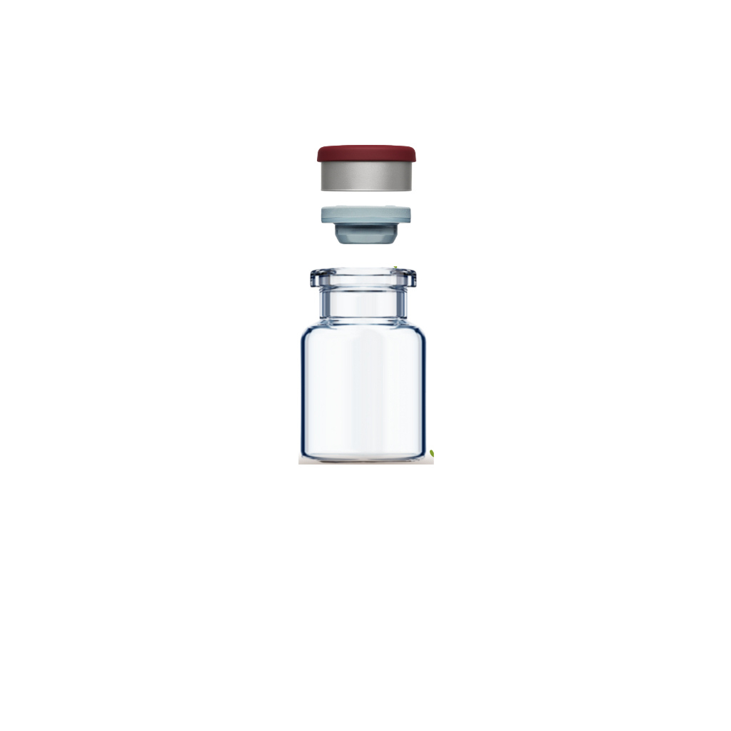50 Frasco (vidro) Penicilina 2ml - 3ml -13mm Selo Flip off e Borracha
