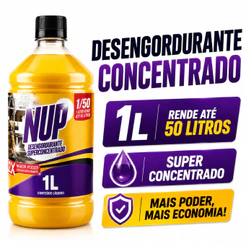 Desincrustante e Desengordurante Concentrado 1:50 Limpa Piso Multiuso Potente para Limpeza Pesada