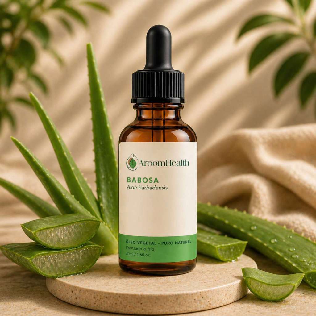 Óleo Vegetal puro natural De Babosa 30 ml cabelo e pele