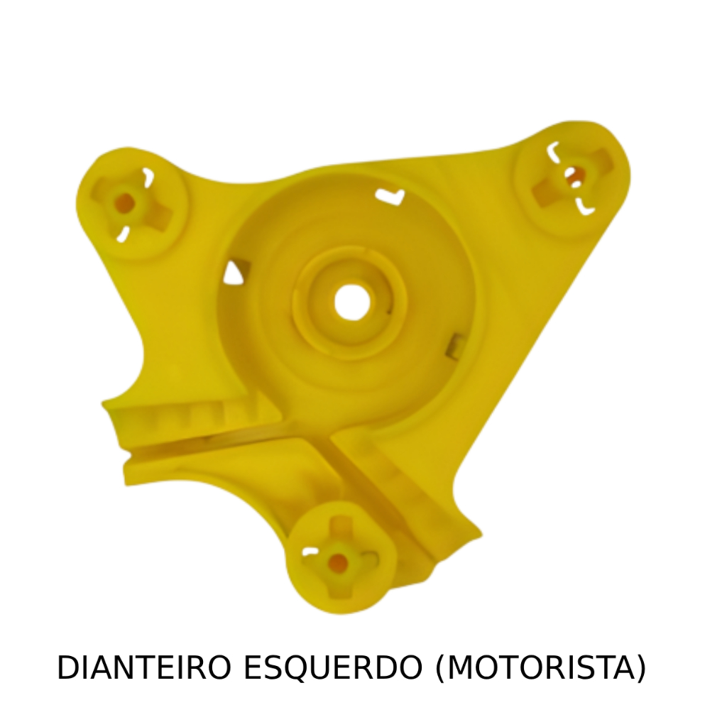 Suporte Roldana Dianteiro Esquerdo Maquina Vidro Voyage Gol G5 G6 Lado Motorista