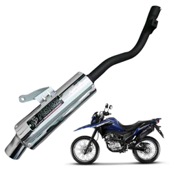Escapamento Bros 160 Mini Turbo 2025 - 2026 Cromado Fortuna