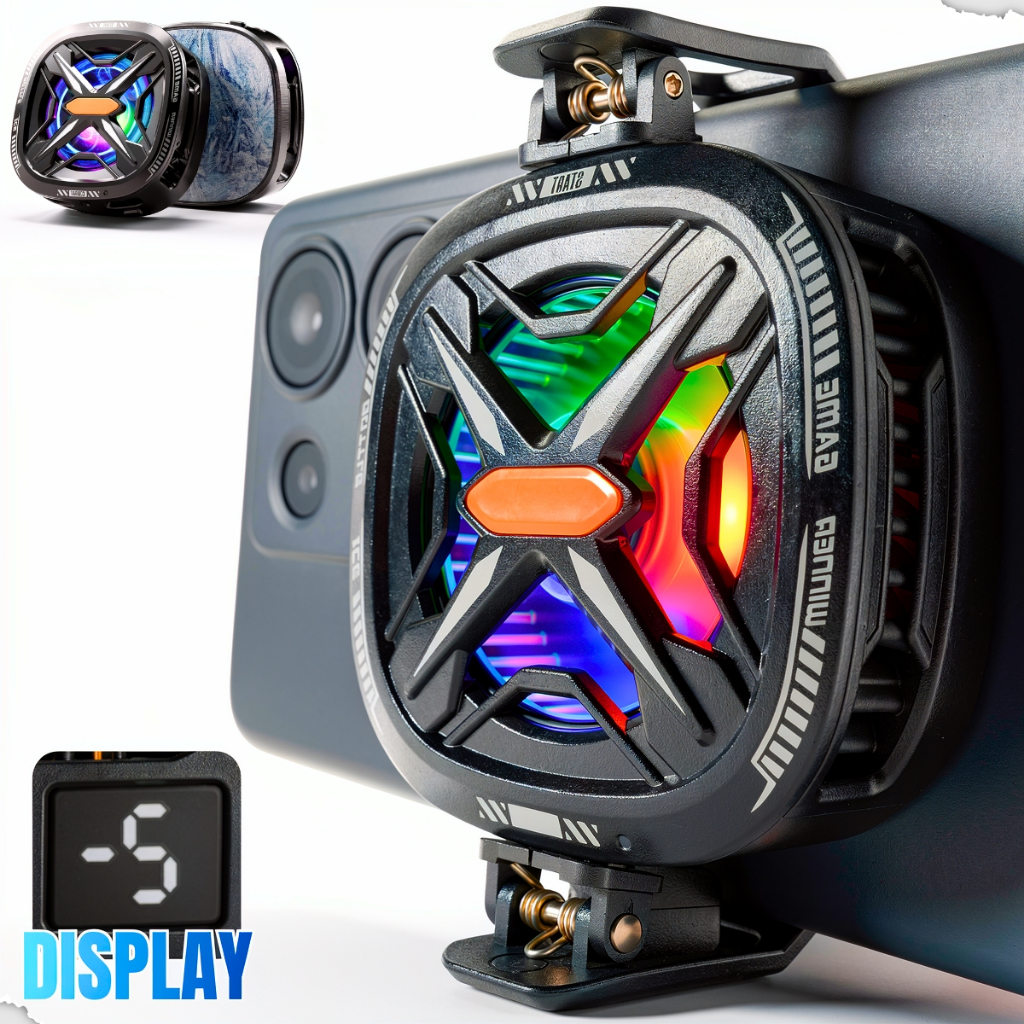 Cooler para celular Gamer Magnetico RGB - Resfriador de celular ( Culer pra celular )