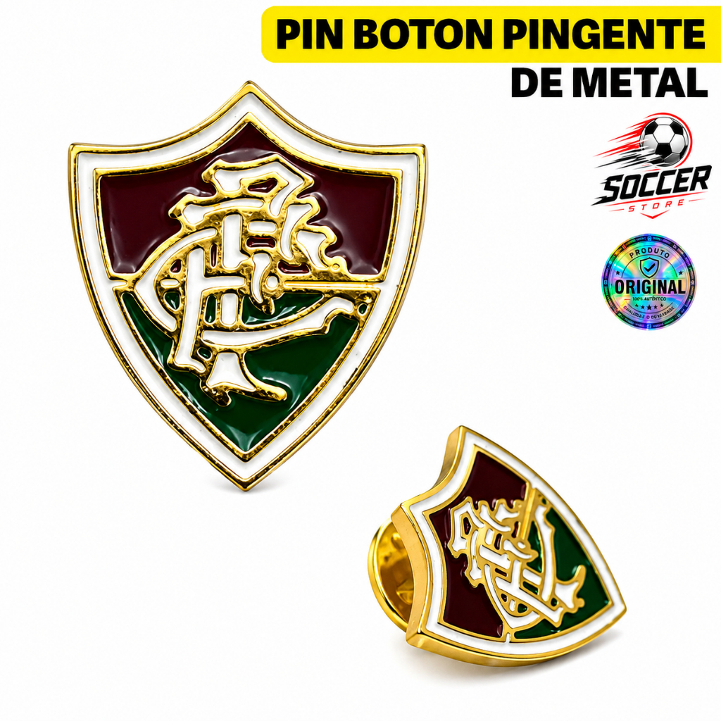 Boton Pin Broche Botton Pingente Fluminense Oficial Original Time Futebol Torcedor Presente Clube