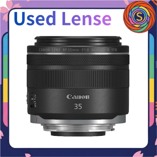 【Secondhand】Canon RF 35mm F1.8 Macro IS STM Wide-Angle Prime Macro Lens RF Mount Full Frame EOS R Mirrorless used pre-lo