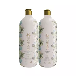 Kit Shampoo + Condicionador Cães Gatos Hydra Pet Spa Senses Bliss 1L Extrato de Água de Coco