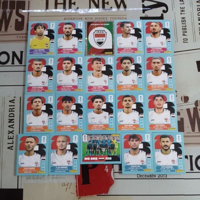Iraque (Iraq) - Figurinhas Originais Avulsas Copa do Mundo Fifa 2026 (IRQ) (venda unitária)