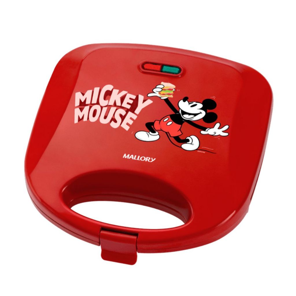 Sanduicheira Elétrica Funny Pates Mickey Mouse 750w Placa Antiaderente com Arte Mallory