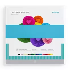 Papel Color Pop Azul Céu Mimo - 30,5 x 30,5 cm - 180 gr - 25 unds