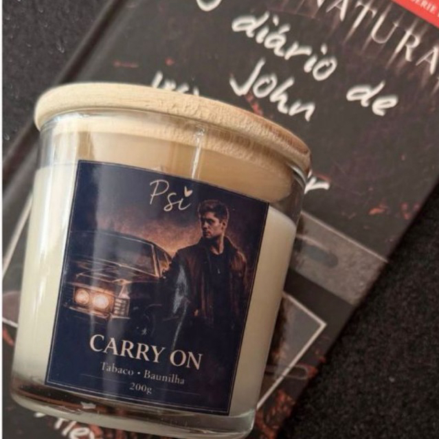 Dean Winchester • Supernatural • Carry On | Vela Aromática com aroma do Dean