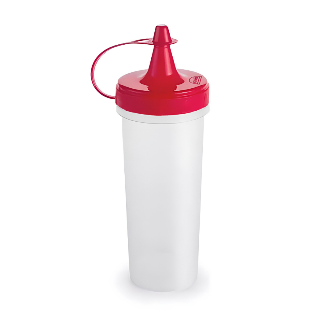 Bisnaga Molho Ketchup Maionese Mostarda Condimentos 250ml Tampa Lanchonete Bar Plástico
