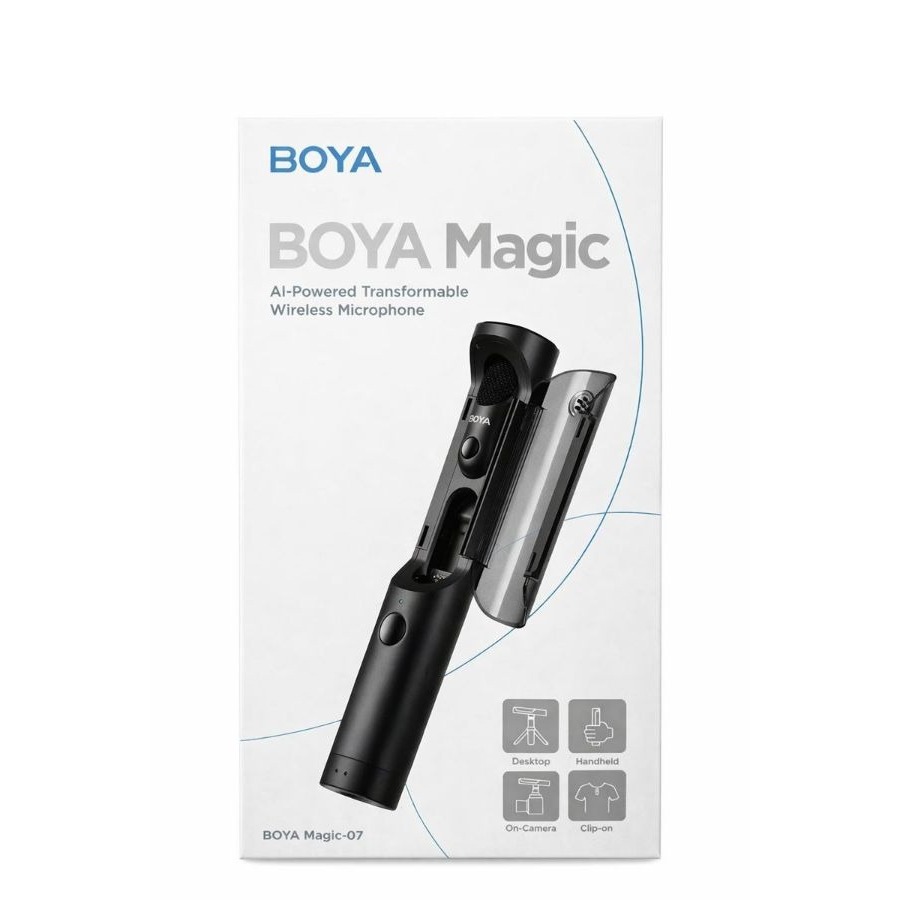 Microfone Boya Magic 07 Lapela Sem Fio Wireless Compatível com dispositivos com portas USB-C Android