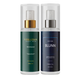 KIT BODY SPLASH MASCULINO VIBRATION + BLUNN 200ML - PRIMACIAL CÍTRICO FRESCO