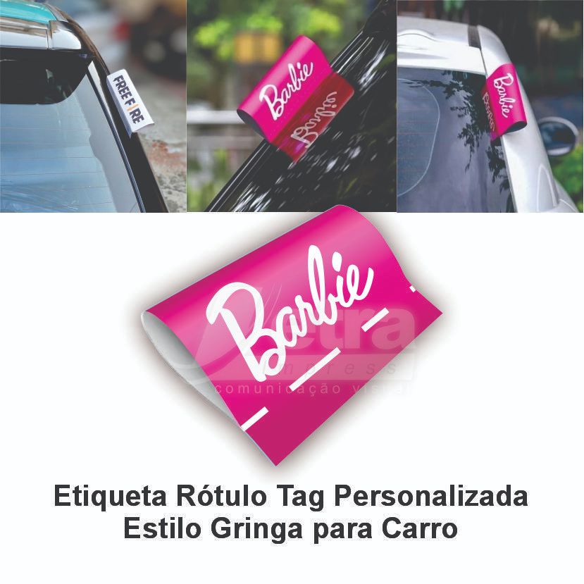 Etiqueta Rótulo/ Etiqueta Lavagem Babie de Lona Tag Car Personalizada Estilo Gringa para Carro