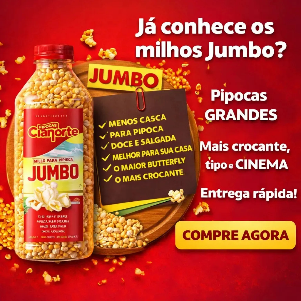 Milho Pipoca Jumbo Tipo Butterfly 685g  - Pipoca Gourmet