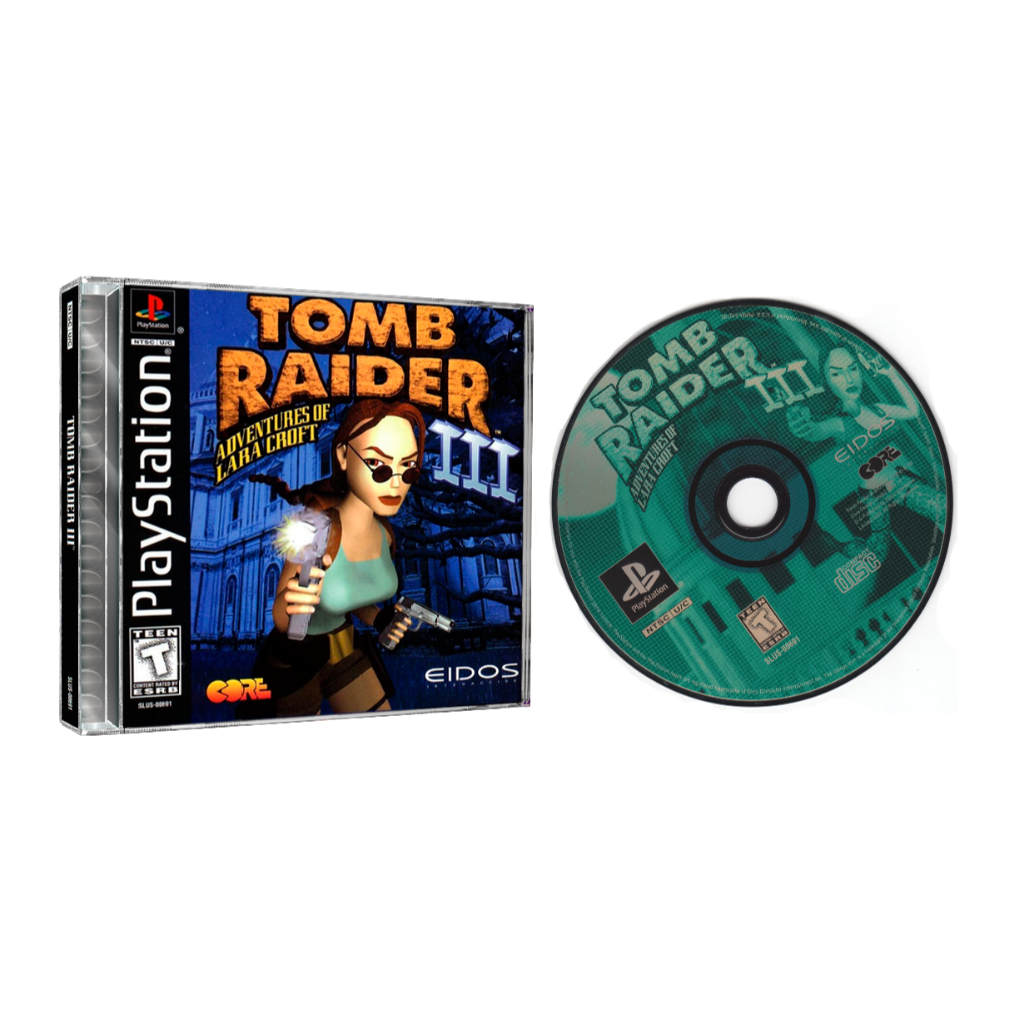 Jogo Tomb Raider 3 Adventures of Lara Croft Para PS1 Playstation 1