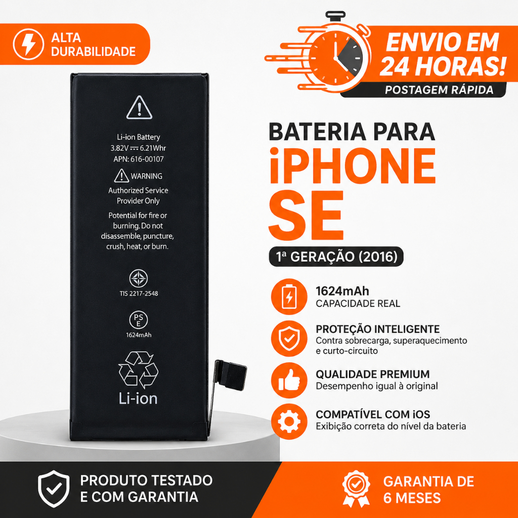 Bat Compativel Com iPhone SE 2016 1ª Geração