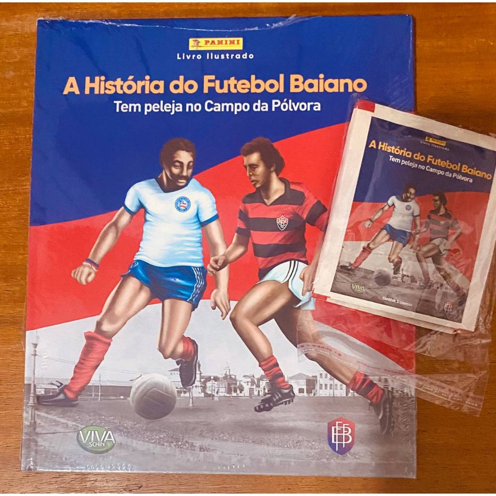 A História do Futebol Baiano - Album Capa Dura lacrado com 10 envelopes de brinde