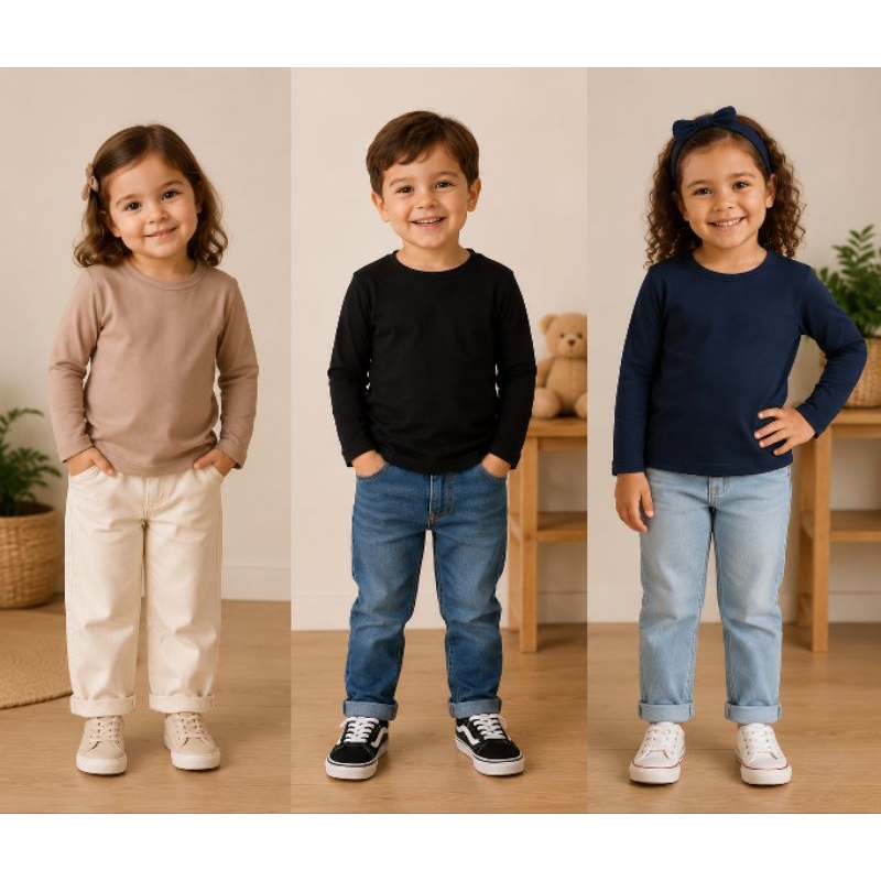 Blusa Infantil Térmica Manga Longa Segunda Pele Unissex