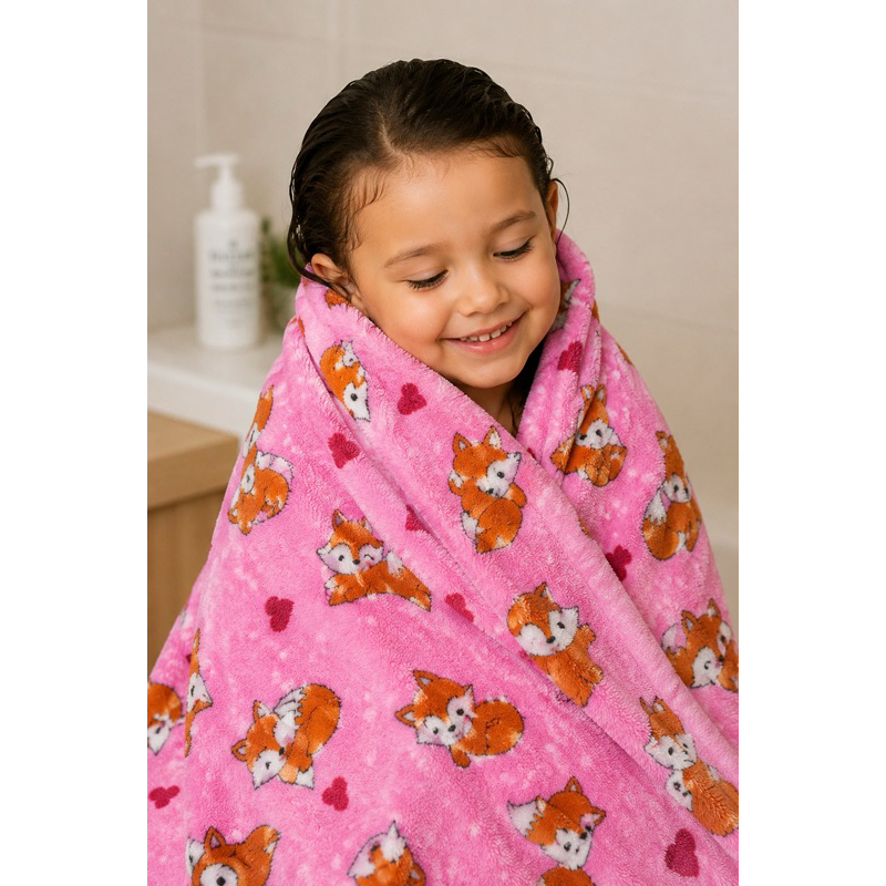 TOALHA INFANTIL MICROFIBRA