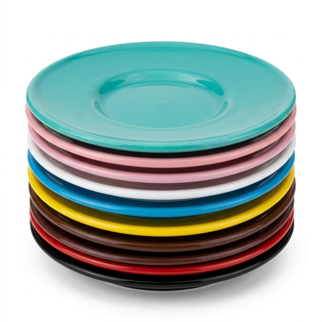Conjunto 6 Pires para Xicara de Café Acrílico
