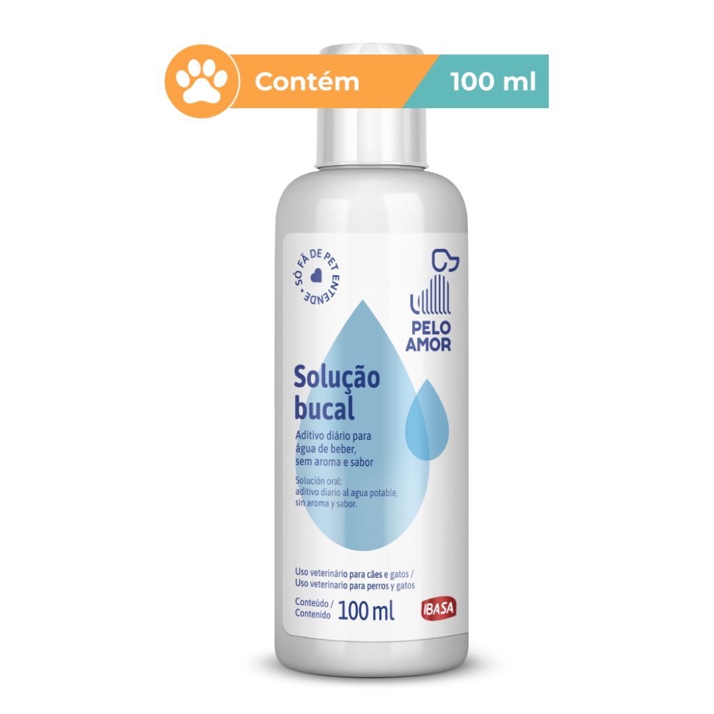 Solução Bucal para Cães e Gatos Ibasa 100ml