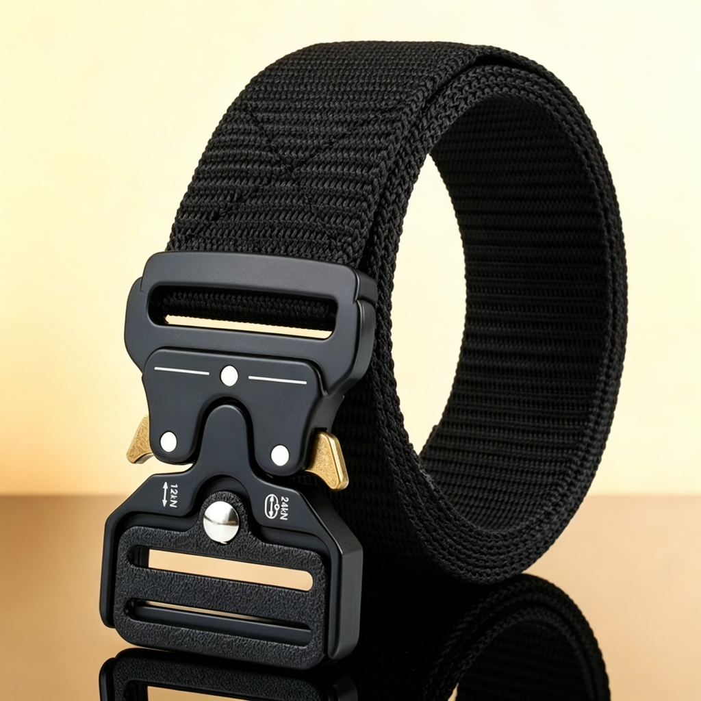 Cinto largo masculino nylon fivela e engate rápido，Plástico Resistente Cinto  Largo Em Larga Em Zinco e Engate