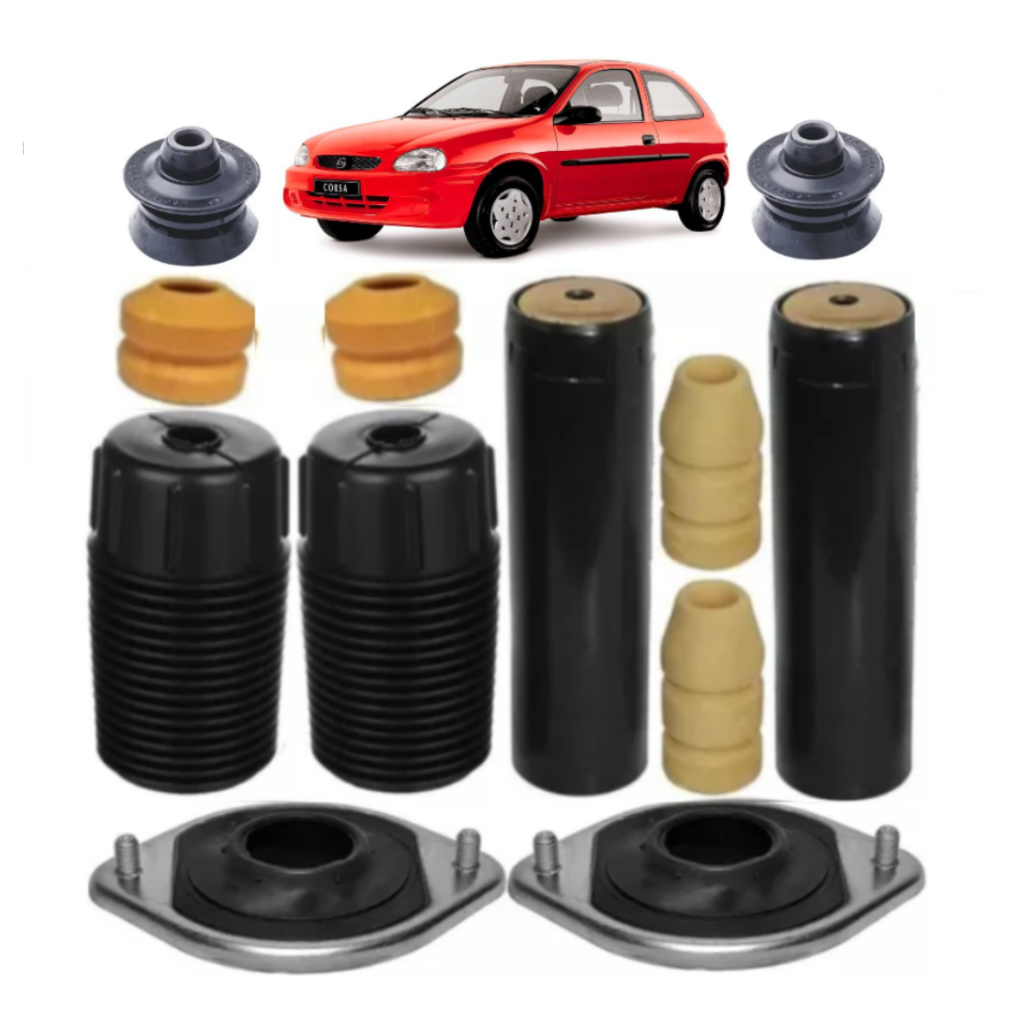 Kit Batente Coxim Amortecedor Dianteiro E Traseiro Corsa 94/...Celta 02/...Prisma Classic Todos