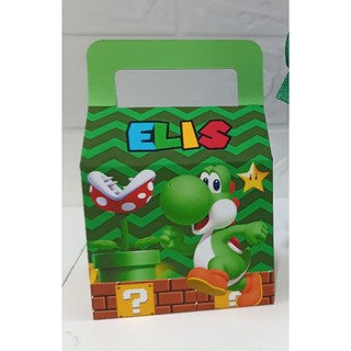 CAIXA PERSONALIZADA YOSHI MARIO BROSS/ CAIXA BOLSINHA