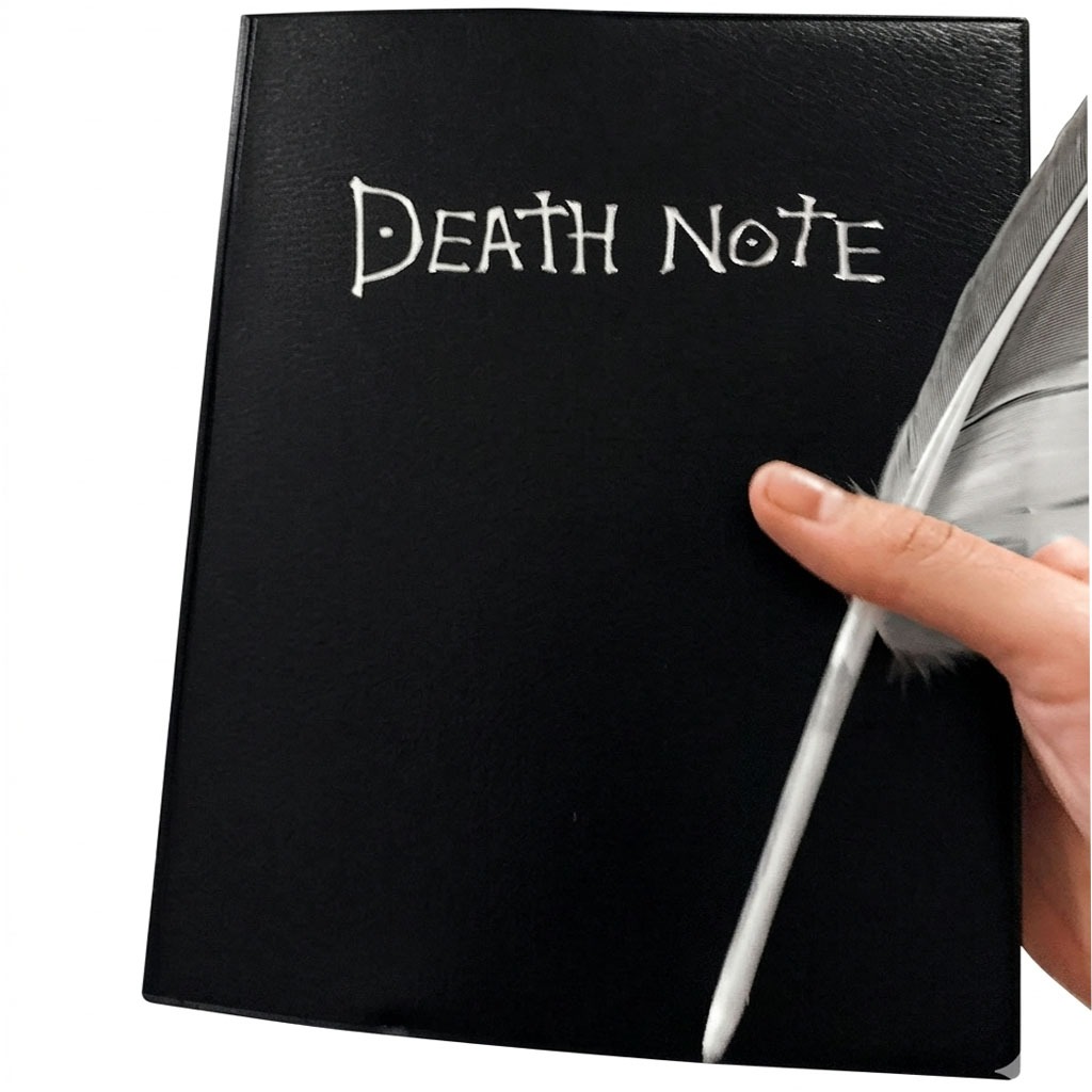 Caderno Death Note Anime Capa Preta Cosplay