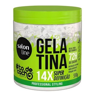 Gelatina Salon Line Todecacho Super Definição 550g 14x Mais Definição - Antifrizz, Fixação e Brilho