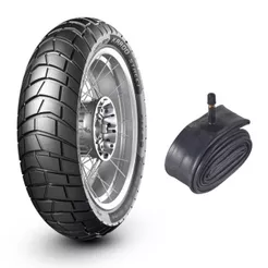 Pneu 120/80-18 Traseiro XRE 300 Lander Tenere XL 125 CRZ 150 Metzeler Karoo + CAMARA ARO 18''