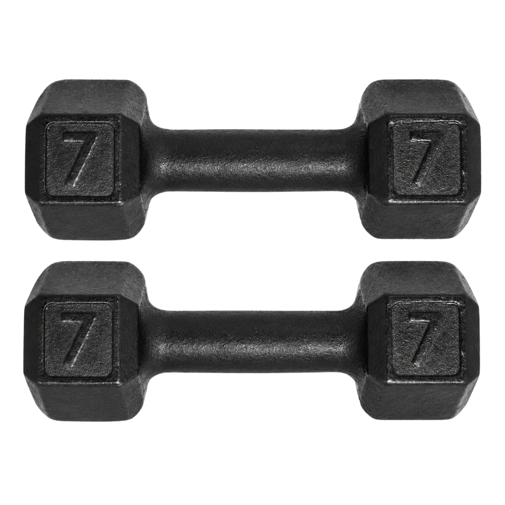 Par Halter Sextavado | 7kg | One Life Sports® – Condicionamento Musculação Funcional