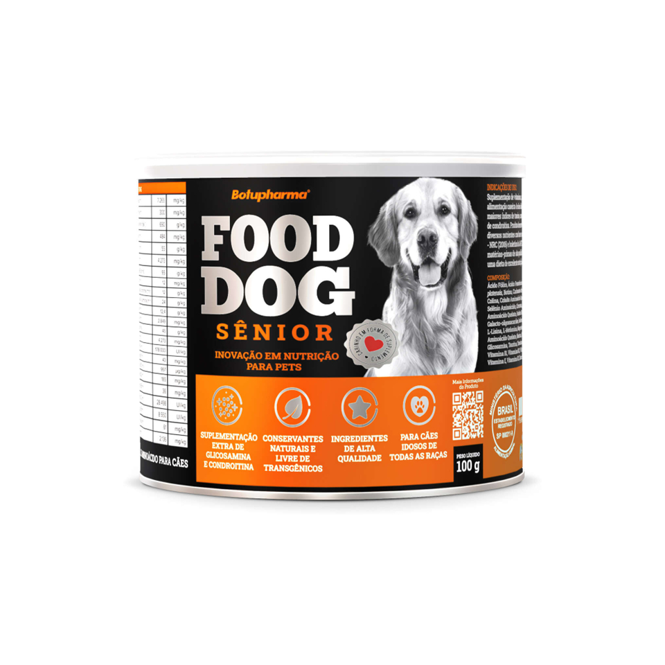 Food Dog Senior Suplemento Para Cães Idosos Botupharma 100g