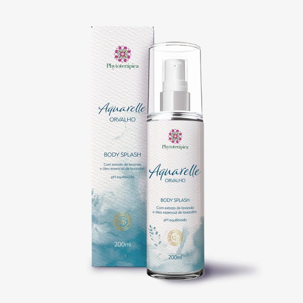 Phytoterápica Body Splash Aquarelle Orvalho 200ml – Vegano, Refrescante, Leve e Natural para o Dia