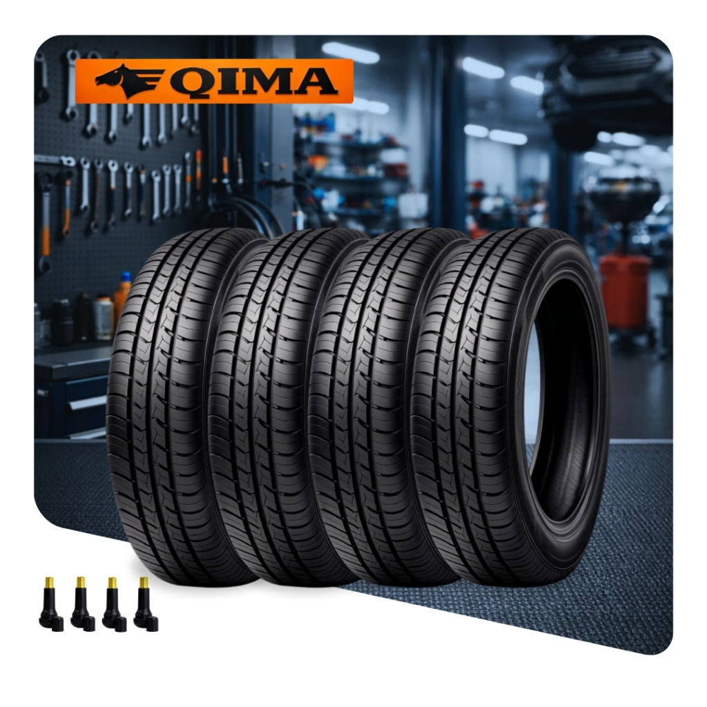 Jogo 4 Pneus Novos Qima 175/70 Aro 14 Totalmente Novos e Pronto Para Uso 84T Com Bicos de Ar