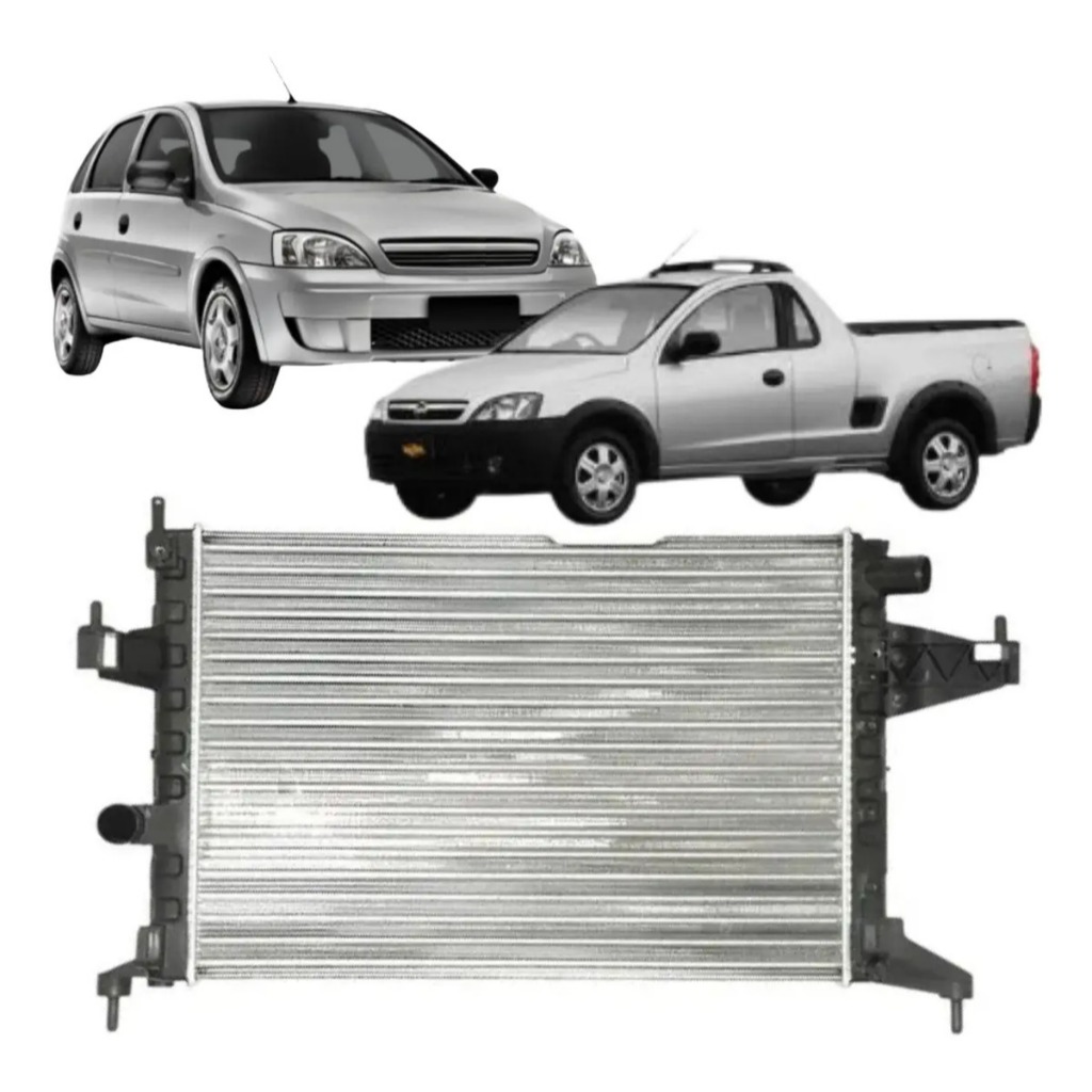 Radiador Corsa Montana 1.0 1.4 1.8 Com E Sem Ar 2003 A 2011