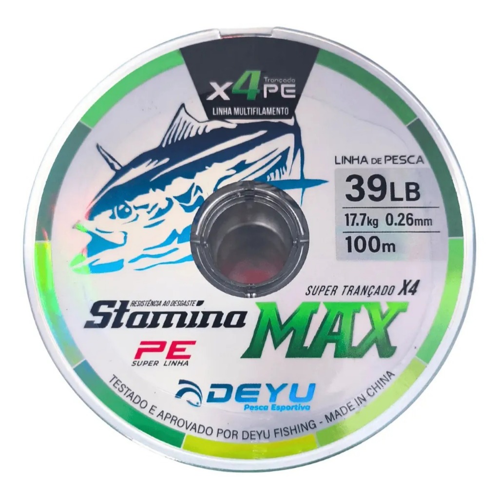 Linha de Pesca Multifilamento 4 Fios Max 100m Super Resistente Pe Deyu
